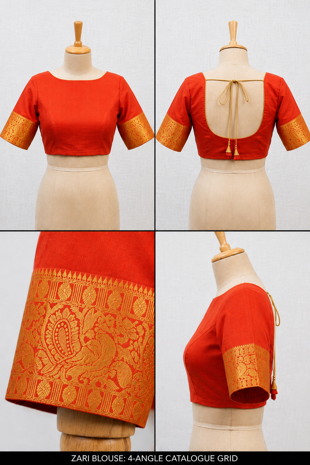 Gadwal Silk Saree – Maroon with Peacock Motifs & Gold Zari Border